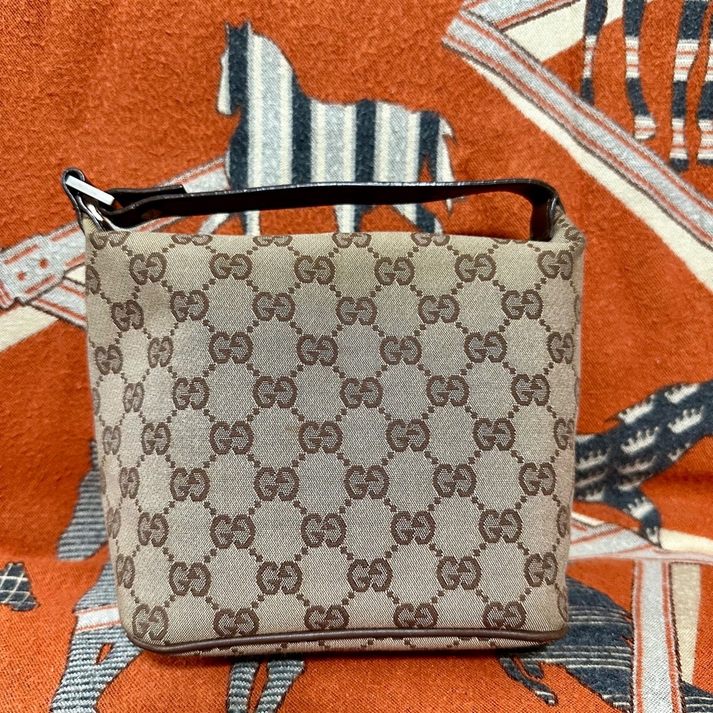 GUCCI ❤️🌟 GG CANVAS MINI POCHETTE BAG ⭐️